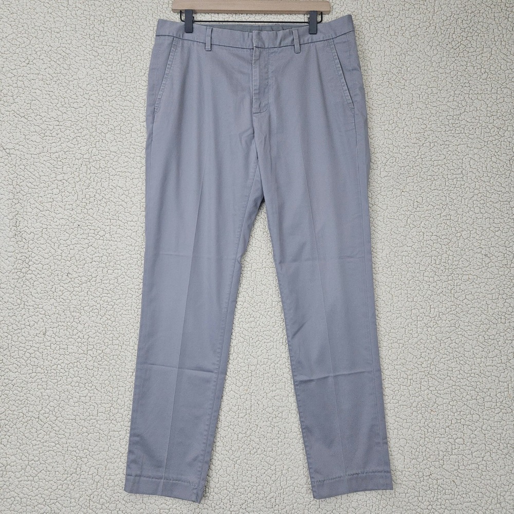 Bonobos Friday Pants Men's Gray 33x32 Slim Taper Chinos Business Casual Church